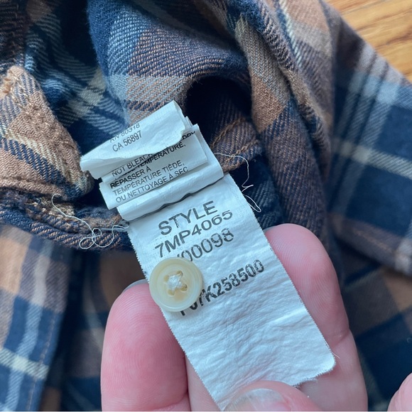 Lucky Brand Men's country western Plaid flannel Button-Down Shirt XL - Picture 7 of 8